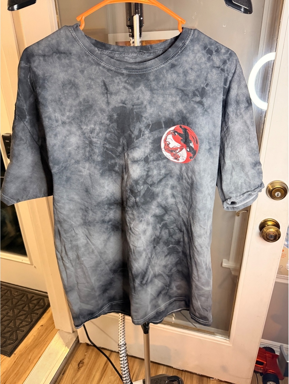 Marvel Venom Tie Dye Graphic T Shirt Gray